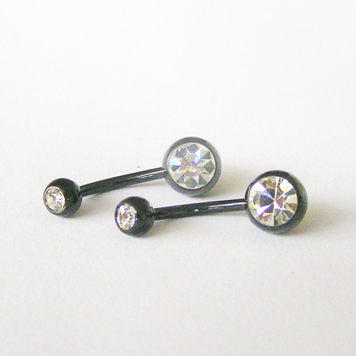 Blackline Curved Piercing Barbell Navel Barbell Belly Ring