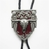 JEAN'S FRIEND Bolo Tie Vintage - Smalto Nero Con Testa Di Toro, Cravatta Western In Pelle