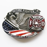 Boucle De Ceinture Métal Camion De Pompiers Rouge - Great American Products - Occasion