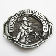 Hero Volunteer Fire Fighter Vintage Belt Buckle Gurtelschnalle Boucle de ceinture BUCKLE-OC009AS