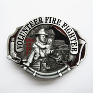 New Enamel Hero Volunteer Fire Fighter Belt Buckle Gurtelschnalle Boucle de ceinture BUCKLE-OC009