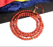 8MM Agate Mala Tibetan Blessed Mala