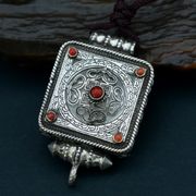 925 Silver Gau Box Pendant - Mandala