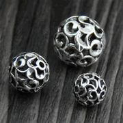 925 Silver Lucky Symbol Bead - 2pcs