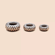 925 Silver Mala's Spacer Beads - 2pcs