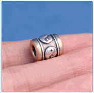 925 Silver Yinyang Bagua Beads