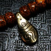 Brass Tibetan Conch Shell Bum Counter