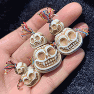 Buck Horn Skeleton Guru Bead Buck Horn Skeleton Guru Bead