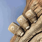 Tibetan Buckhorn Guru Bead