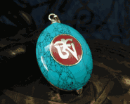 Turquoise OM Pendant Turquoise OM Pendant