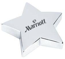 4 Inch Silver Star Paperweight