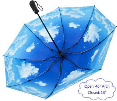 46" Blue Sky Compact Umbrella