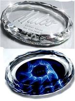 4" x 3" Crystal Clear Oval Paperweight
