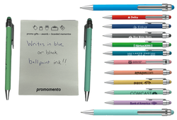 Soft Touch Click Clip Pen