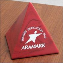 4" Pyramid Award - Cast Stone 4" Pyramid Award - Cast Stone