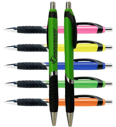 Plastic Pen with Wavy Grip - Custom Logo