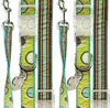 Aqua & Brown Polka Dot Ribbon Collection Harnesses