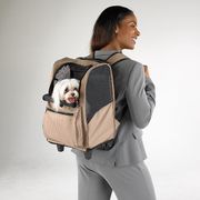 Deluxe Backpack Pet Carrier On Wheels