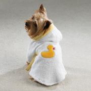 Gingham & Terry Duckie Bathrobes Small