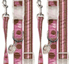 Pink & Brown Polka Dot Ribbon Collection Harnesses