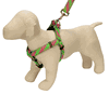 Pink & Lime Collegiate Stripe Ribbon Collection Harnesses