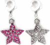 Swarovski Pave Star Charms