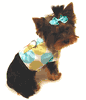 White Satin Pastel Dot HarnessWear Harness