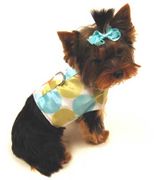 White Satin Pastel Dot HarnessWear Harness