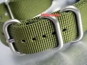20mm NATO RAF ZULU OLIVE GREEN 5 Rings Nylon 6538 5513 Watch BAND