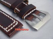 50% OFF  !! 26MM RETRO VINTAGE HAND STITCH COWHIDE LEATHER STRAP GPF PRE V BUCKLE