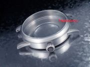 43mm Silver LACO Luftwaffe Fliegeruhr Watch Case for ETA 2824 ST2130