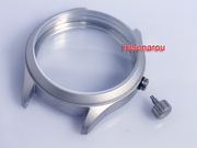 45mm Bead blasted silver Watch Case for Unitas ETA 6497, 6498 or Seagull ST36 or Hangzhou clone
