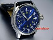 SOLD OUT ! 47mm Blue Classic Pilot B-Uhr Flieger Watch with 6497 Movement
