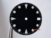 26mm 76100 BLack RETRO SUPER LUME DIAL for SWISS ETA 2836-2 2824-2