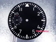 HR B-Uhr Pilot Flieger Sandwich Dial with Super Lume and RED sub sec for ETA Unitas 6497 ST36