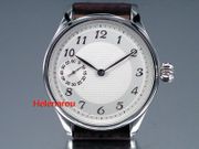 NEW 44mm B-Uhr Guilloche Big Pilot Watch Seagull ST36 6497 Movement