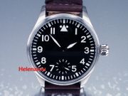 NEW Black Nav B-Uhr Pilot Flieger Pilot Watch with 6498 Movement