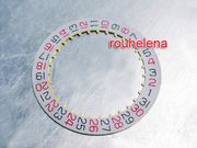 NEW Genuine ETA 2824-2 MOVEMENT RED BLACK DATE DISC for TUDOR SNOWFLAKE