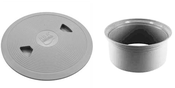 Pentair A&A QuikWater Leveler And DekClor Deck Lid & Ring - Light Gray 542518
