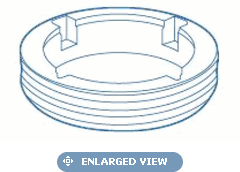 Paramount Pool Valet Threaded Retainer Ring - Black #005-502-4800-03