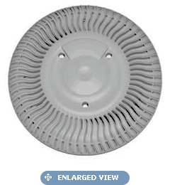 Paramount SDX&reg; High Flow Safety Drain for Fiberglass - Light Gray # 004-182-2212-08