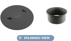 Pentair A&A QuikWater Leveler And DekClor Deck Lid & Ring - Dark Gray 542516