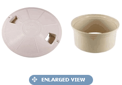 Pentair A&A QuikWater Leveler And DekClor Deck Lid & Ring - Tan 542520