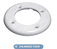 Waterway Faceplate For Steel Wall Vinyl Liner Wall Fitting with Fitting Assembly - White # 218-1430