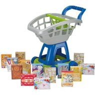 American Plastic Toys 15 Piece Deluxe Shopping Cart with Play Food - click to enlarge