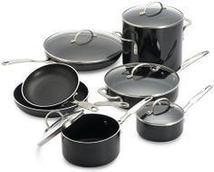 Calphalon SE12BT Simply Enamel 12 Piece Nonstick Cookware Set - click to enlarge