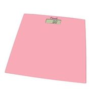 Escali B180SC Glass Platform Bathroom Scale, Soft Pink 400lb - click to enlarge