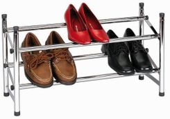 Whitney Design 2101 Expandable 2-Shelf Chrome-Plated Shoe Rack - click to enlarge