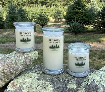 LIBBEY JARS with WOODEN WICKS 