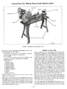 Parts List & Instructions For Wards 700 Series Lathes